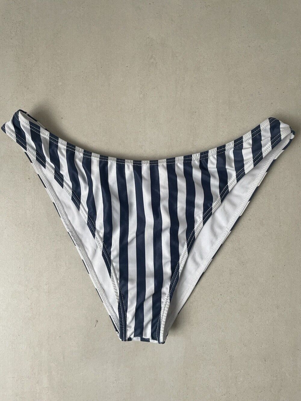 Kenny Flowers Swim Sporty Bikini Bottom Hamptons Striped Swimwear